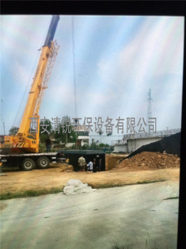 乾縣建民制藥廠污水處理施工現(xiàn)場